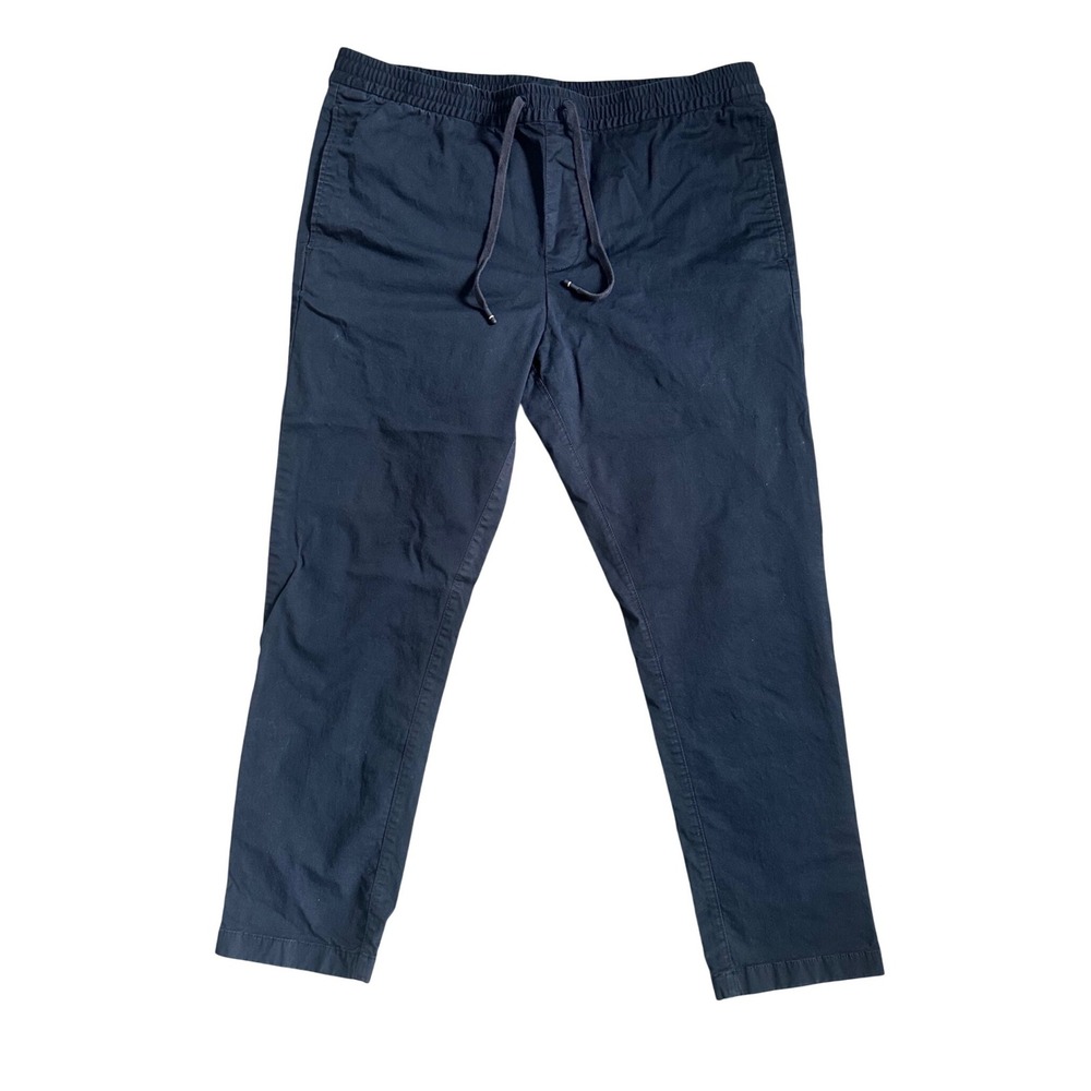 Tommy Hilfiger Mens XL Navy Blue Drawstring Elastic Waist‎ Chino Jogger Pants